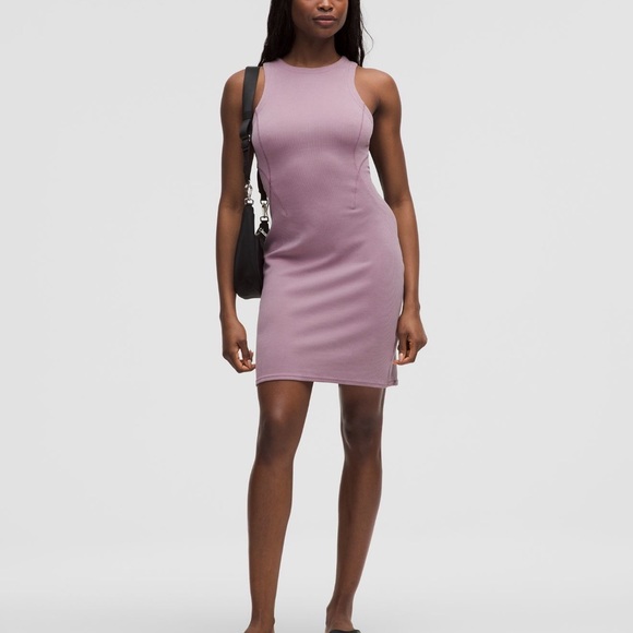 lululemon athletica Dresses & Skirts - lululemon Ribbed Softstreme Slim-Fit Tank Dress - size 6 NWT